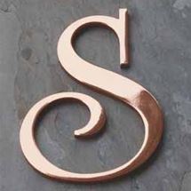 Copper Letters Design